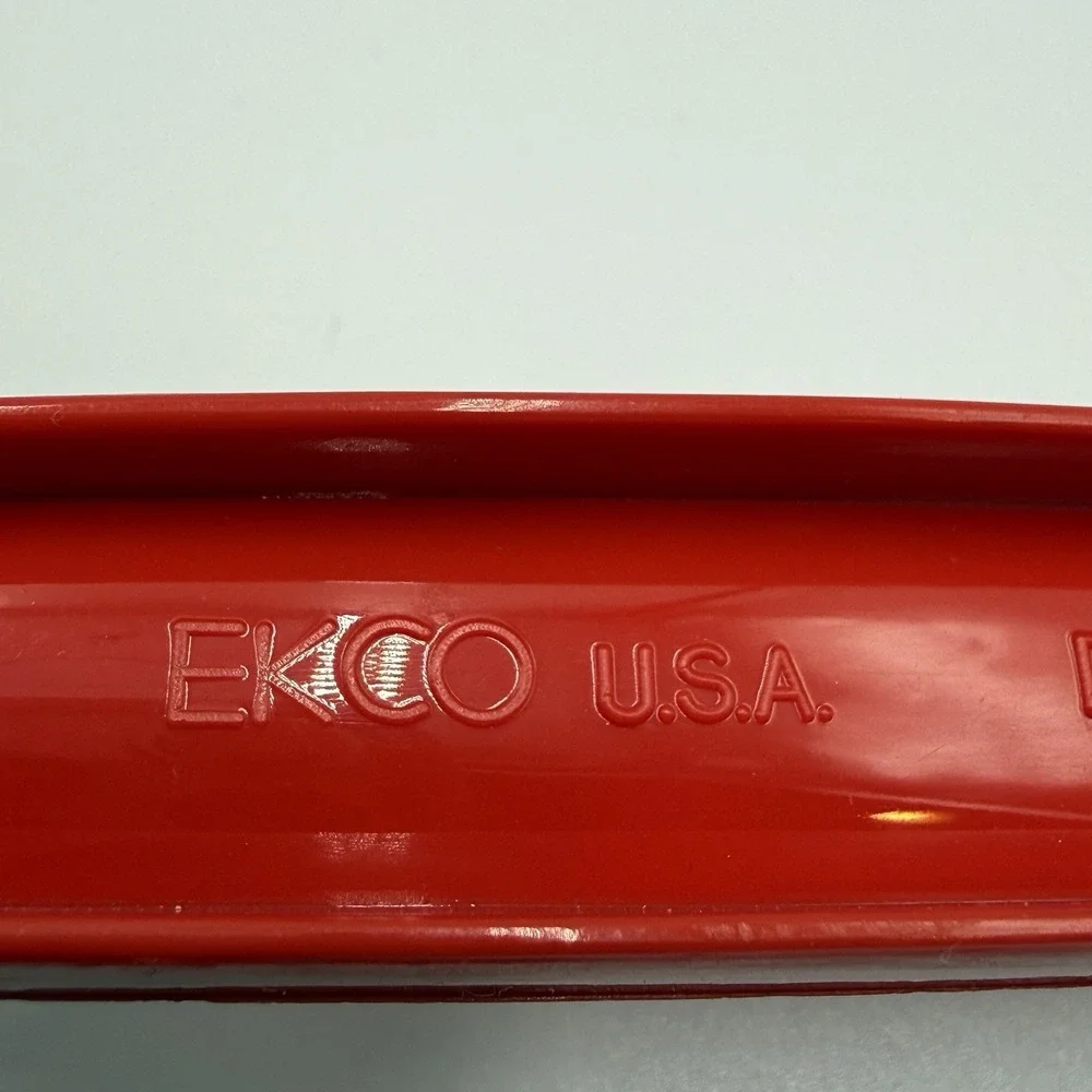 Vintage EKCO Red Plastic Soup‎ Ladle USA Made Mid Century Kitchen Utensil